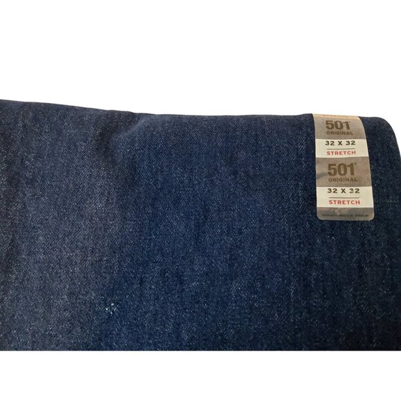 Levi's Men 501 Original Regular Fit Jeans Straight Leg, Black Size 32x32 0660 - Picture 14 of 14